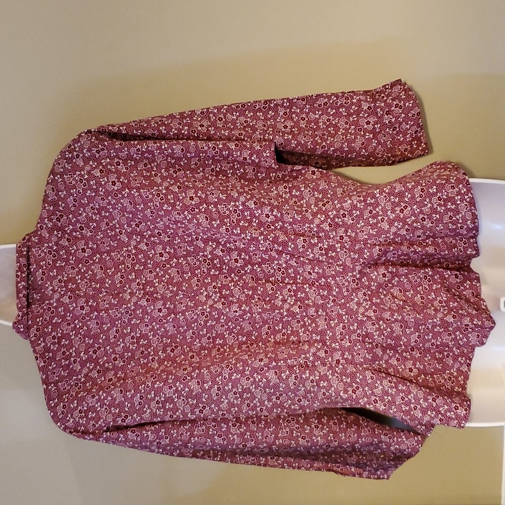 Vintage Diane Von Furstenberg Floral Peplum Blouse Top Size M - Picture 2 of 9